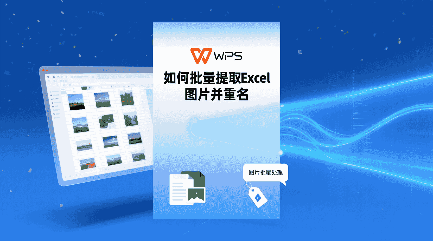 WPS如何批量提取Excel图片并重命名？