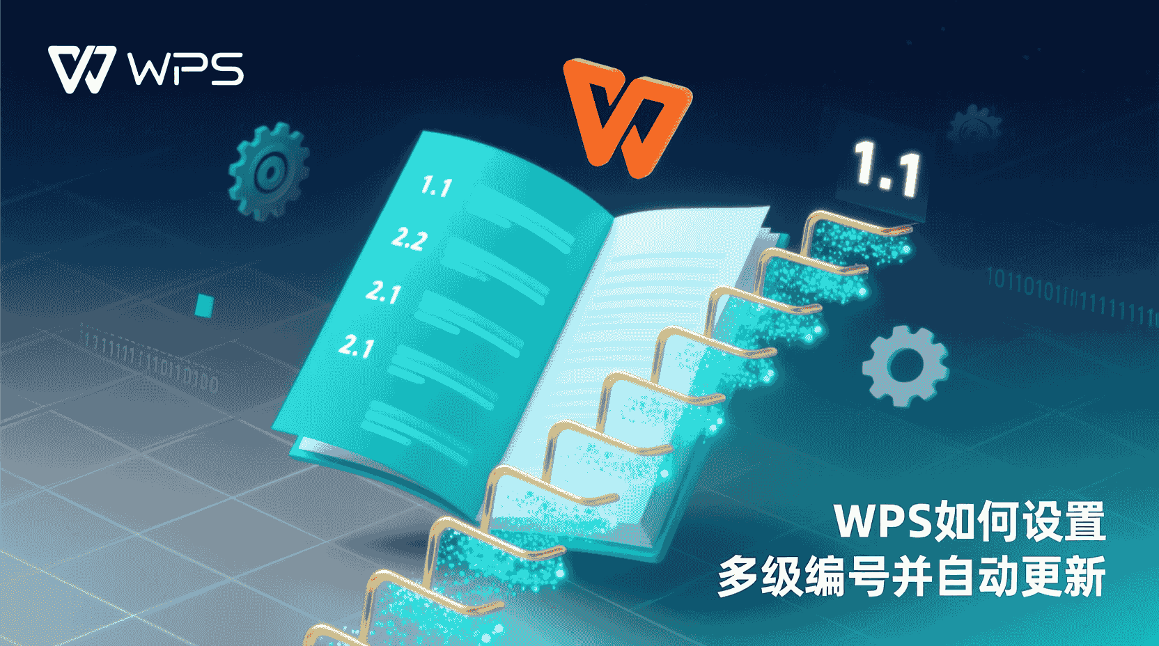 WPS如何设置多级编号并自动更新?